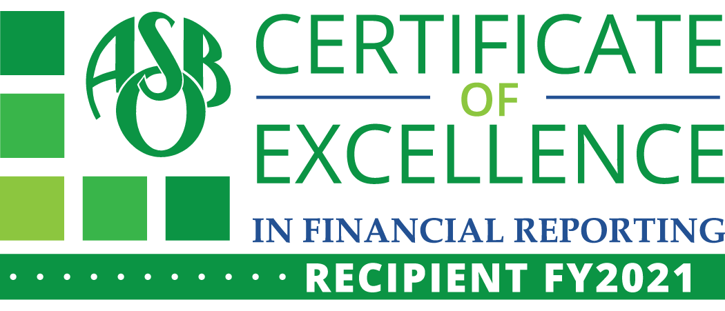 ASBO Certificate of Excellence logo