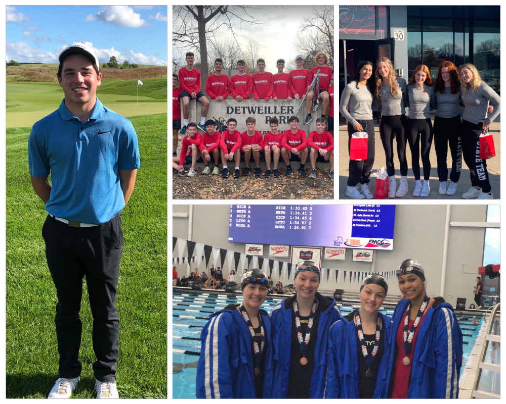 photo collage of students and their accomplishments
