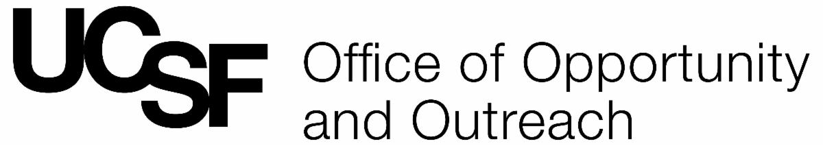 UCSF Office of Opportunity and Outreach official log in black