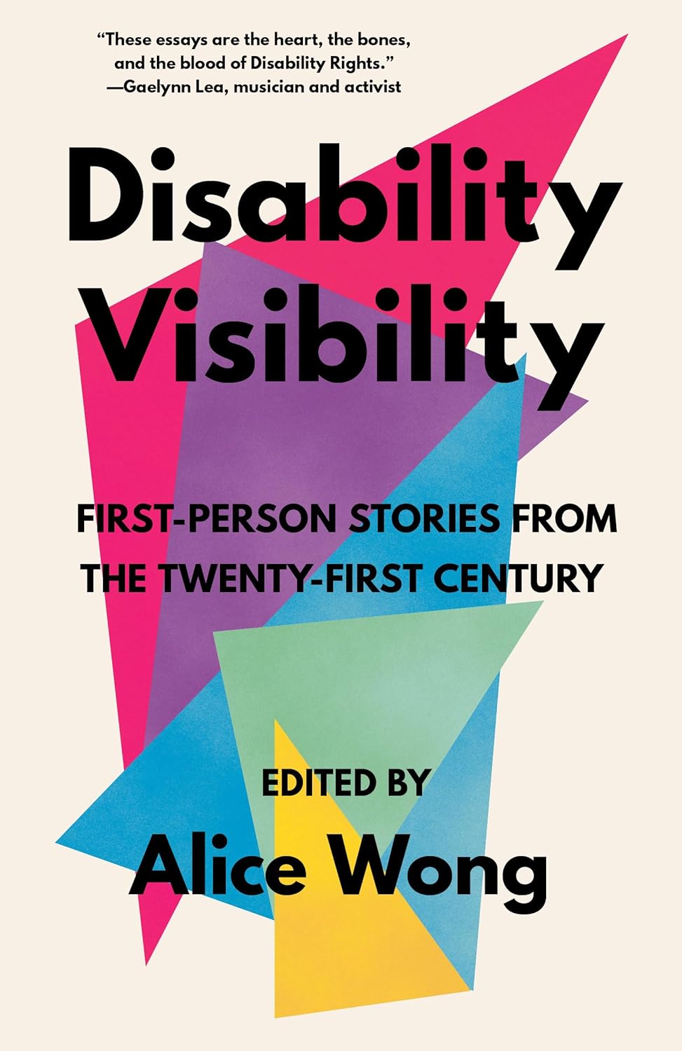 Cover of the book, Disability Visibility, edited by Alice Wong
