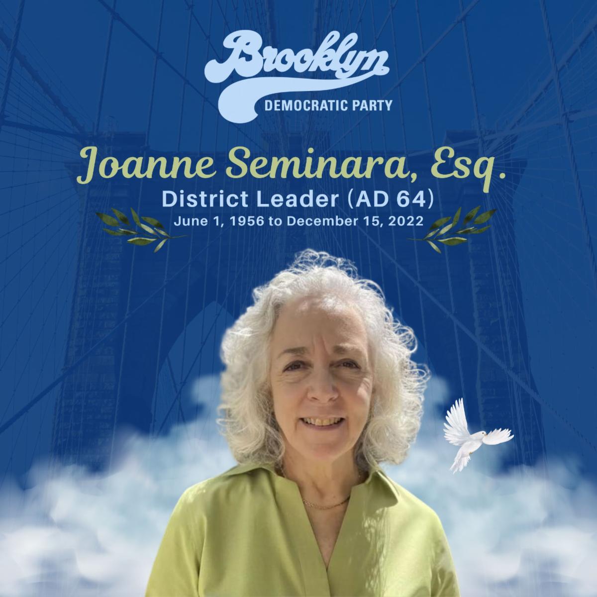Image of Joanne Seminara, Esq with sunset and sunrise and dove