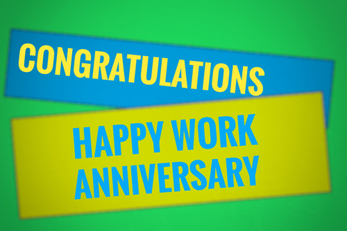 congratulations on your first work anniversary