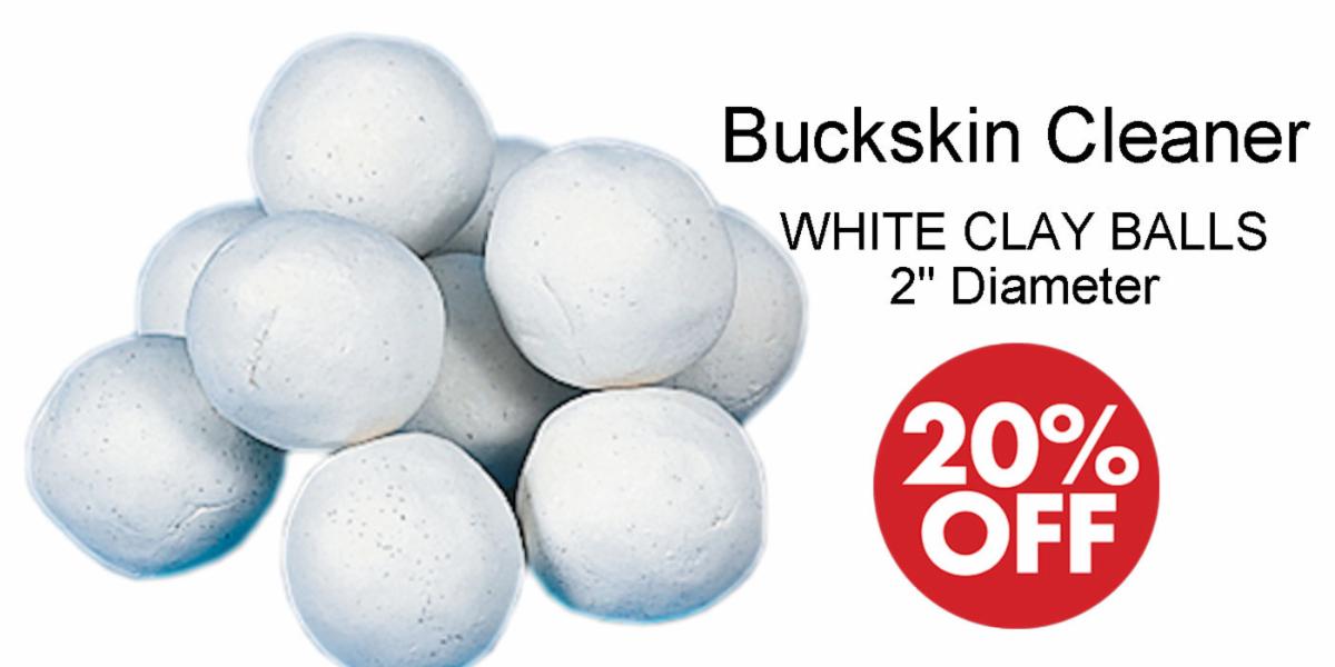 Buckskin Cleaner Clay Balls  Sale - Crazy Crow Trading Post