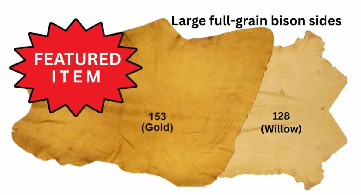 Full Grain Buffalo Leather from Crazy Crow Trading Post