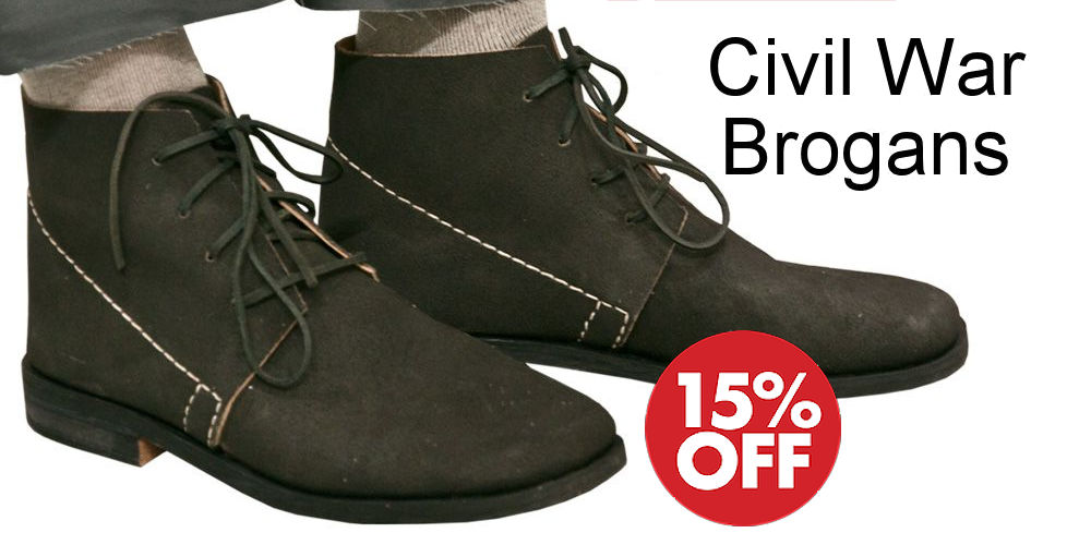 Civil War Brogans Sale - Crazy Crow Trading Post