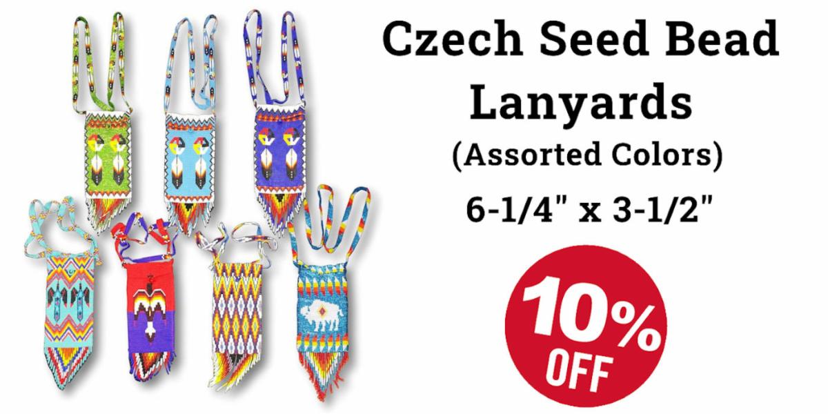 Czech Seed Beaded Lanyard Pouch - Crazy Crow Sale