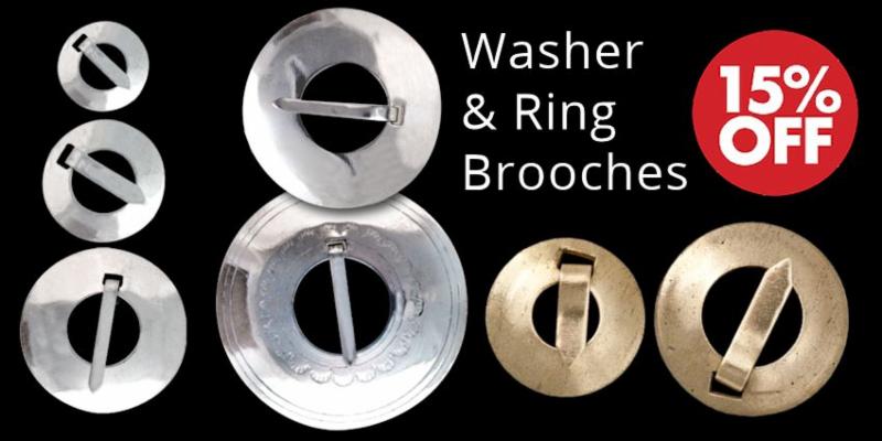 Ring and Washer Brooches Crow Calls Sale