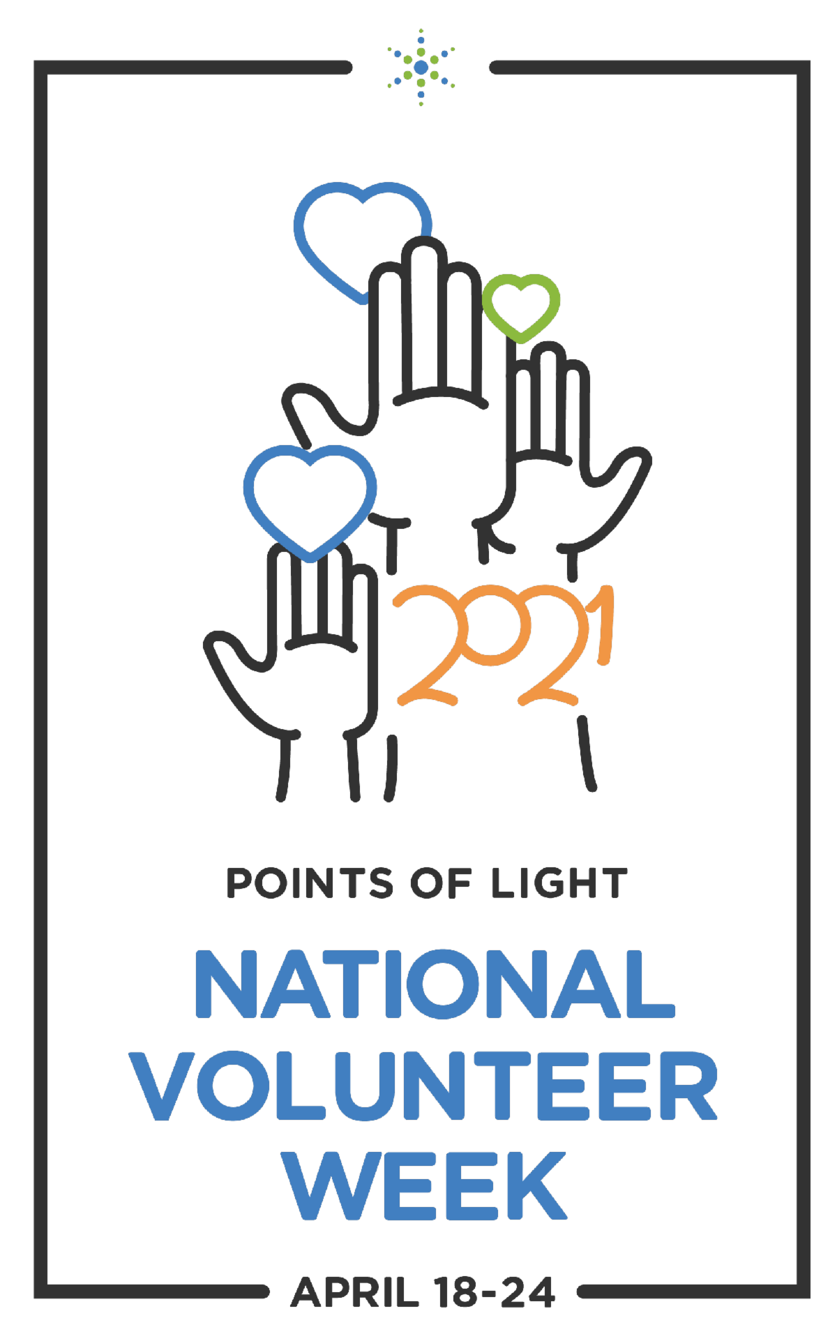 National Volunteer Week - April 18-24 logo