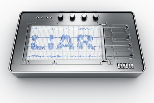 3d rendering of a lie detector