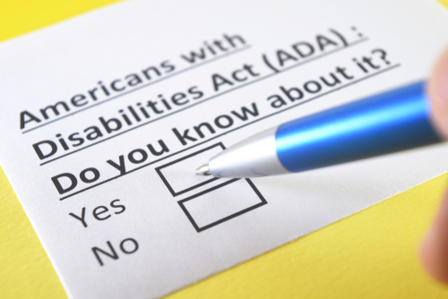 Americans with disabilities act ADA   do you know about it  Yes or no