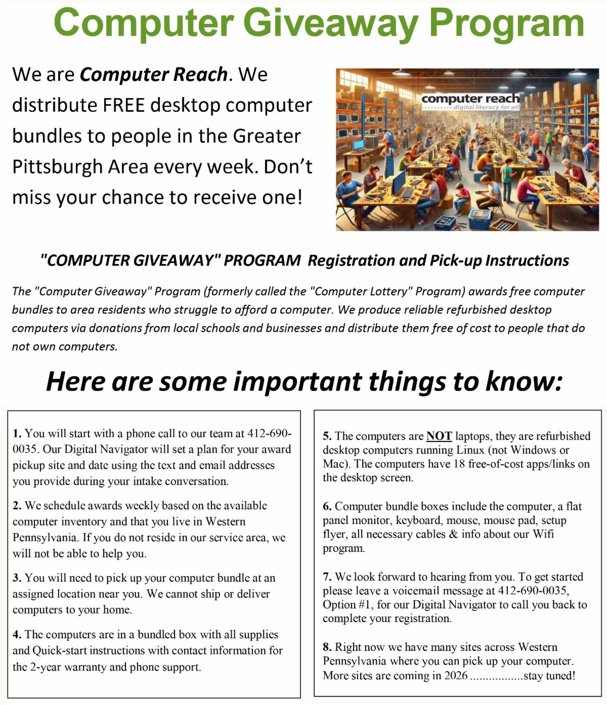 Computer Giveaway EMAIL