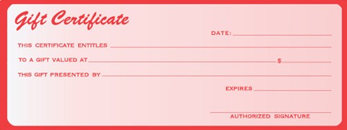 Gift Certificate