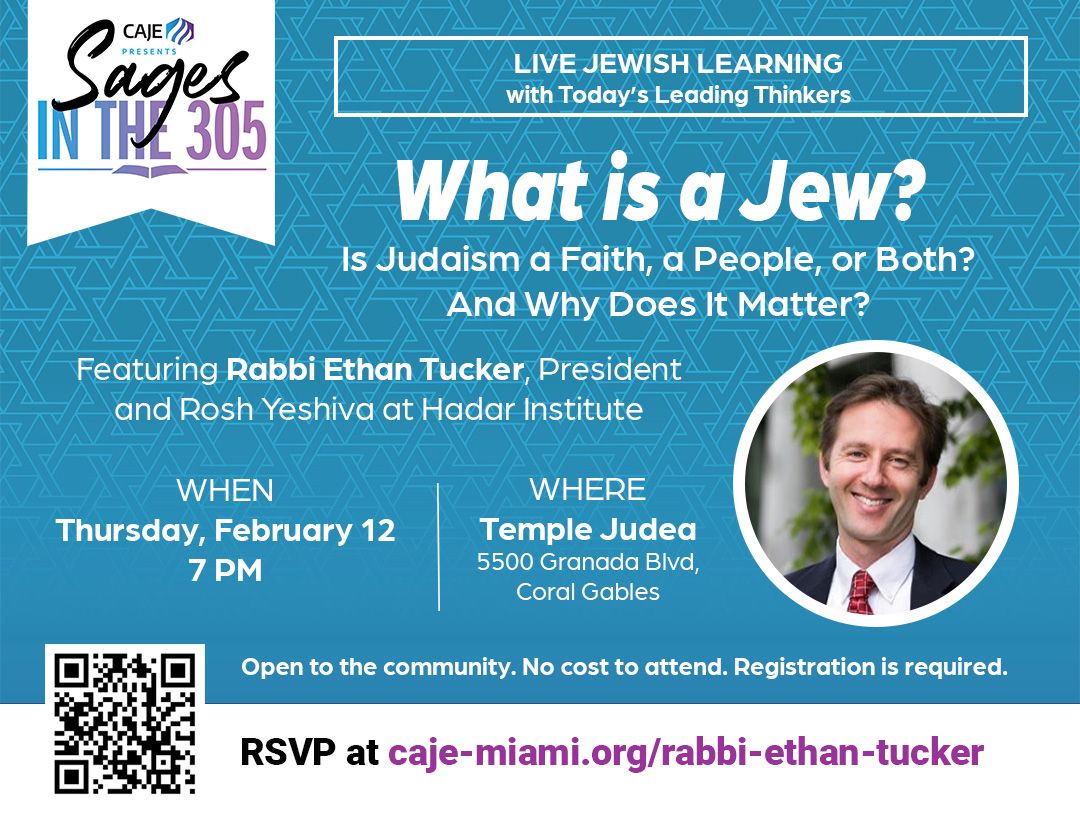 SAGES in the 305 Presents: Rabbi Ethan Tucker