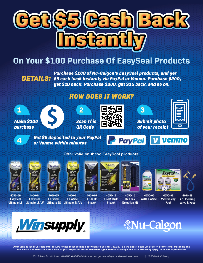 Instant Rebate Program Upcoming Nu-Calgon instant rebate program