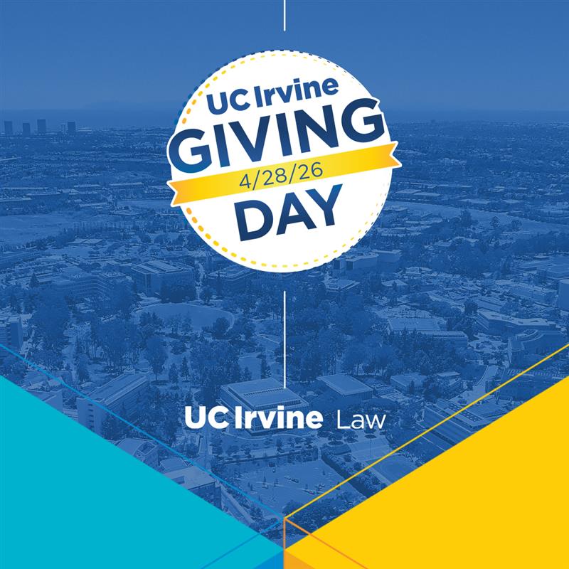 UC Irvine Law 2026 Giving Day Graphic