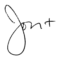 The Rev. Jon Strand Signature