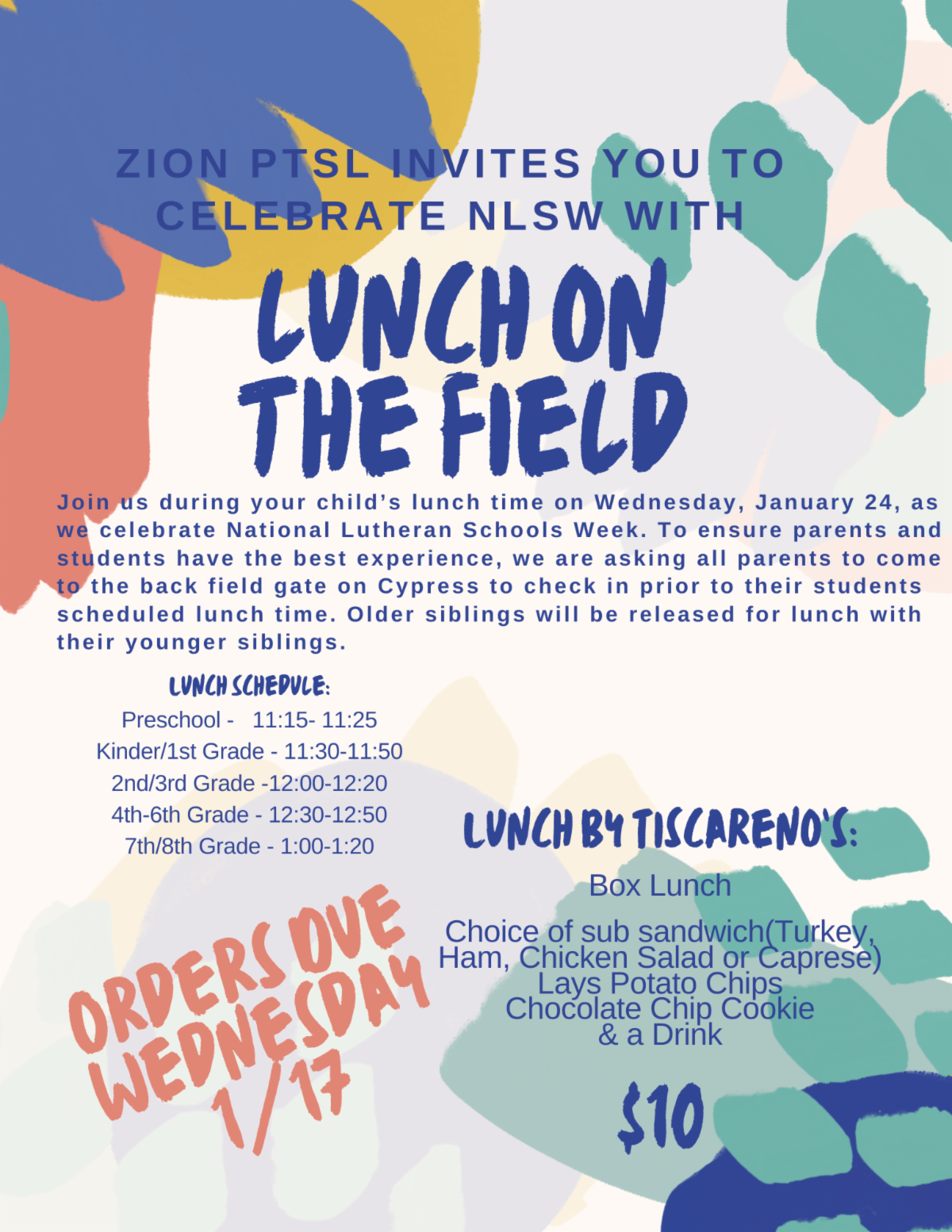 Zion Celebrates National Lutheran Schools Week - updated link