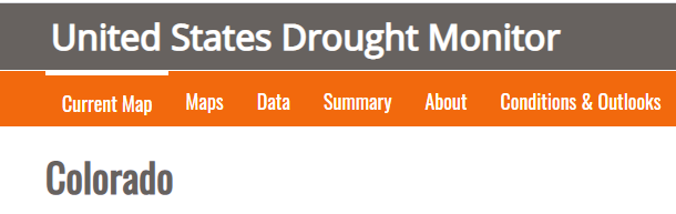 US Drought Monitor- CO