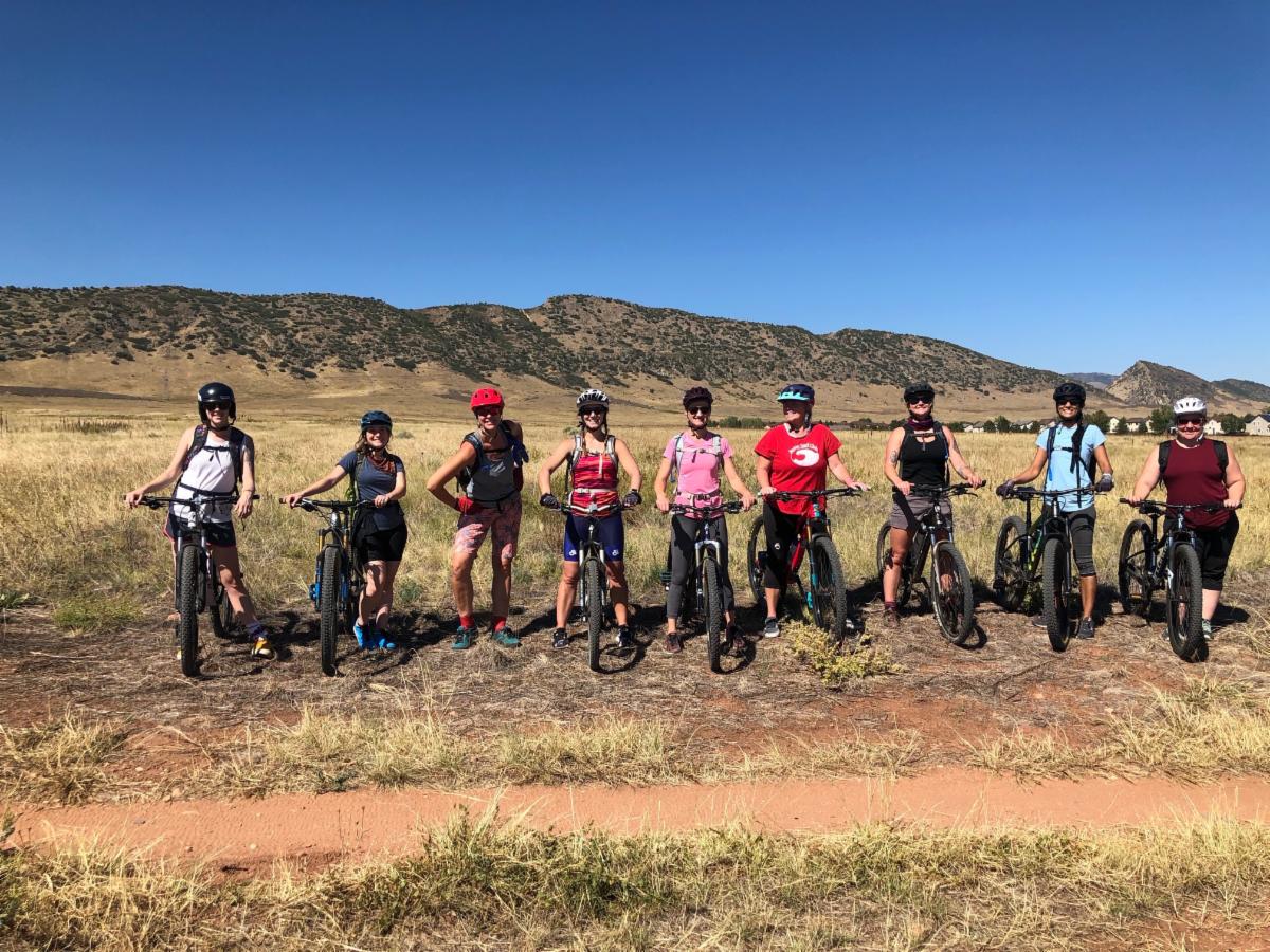 Evoque mountain biking