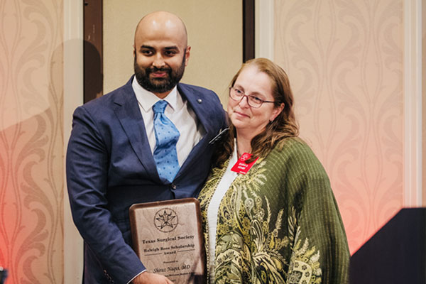 Syed Naqvi MD chief resident in general surgery with Sasha Adams MD