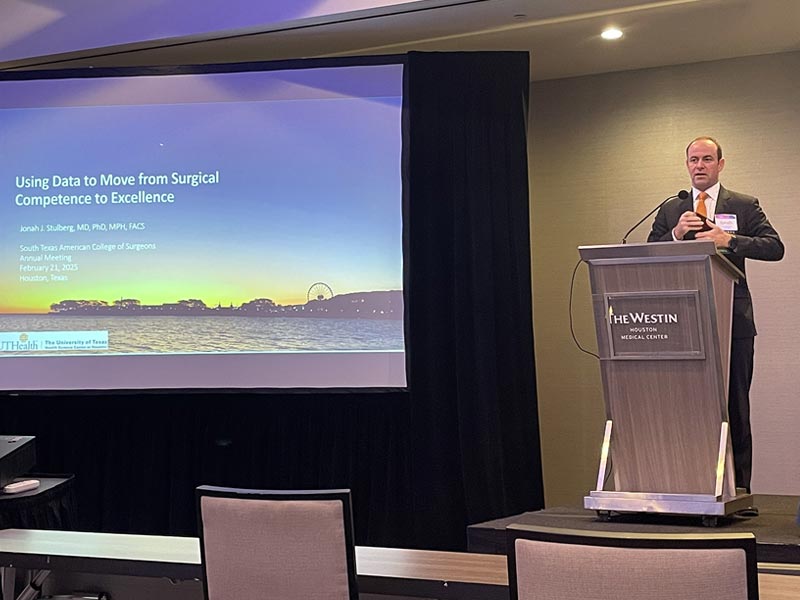 Dr. Jonah Stulberg provided the Pokorny Lecture "Using Data to Move from Surgical Competence to Excellence."