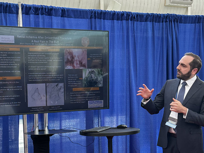 Dr. Chamely, presenting his research.