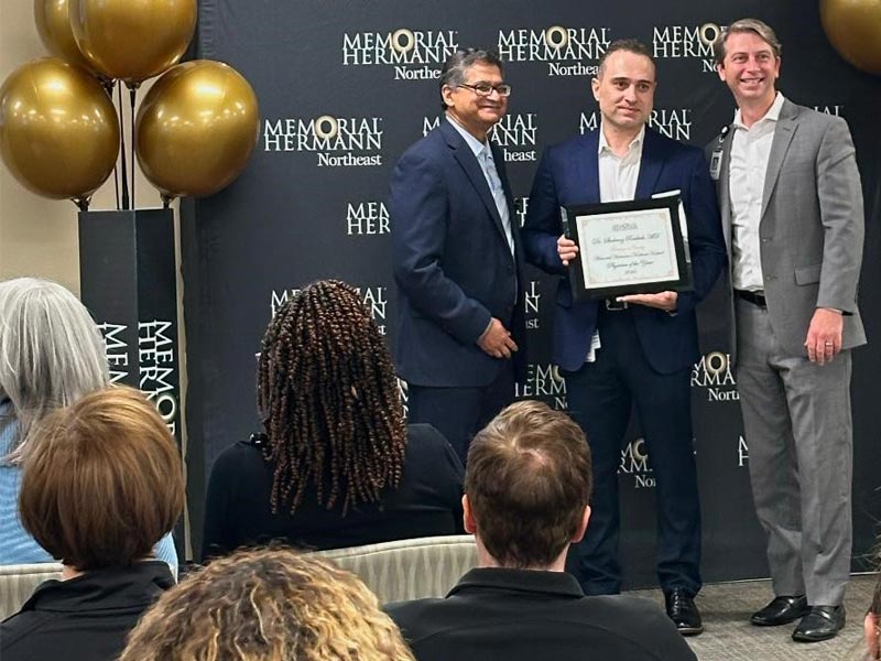 Rashtak Named Physician of the Year at Memorial Hermann Northeast Hospital