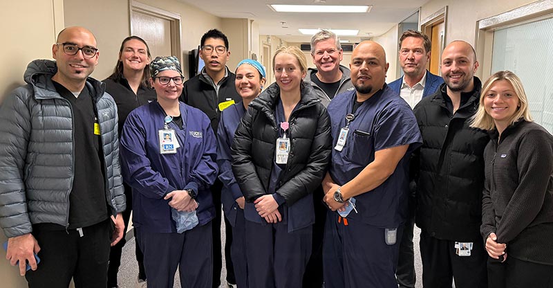 Faculty lead first U.S. procedures using new surgical robot