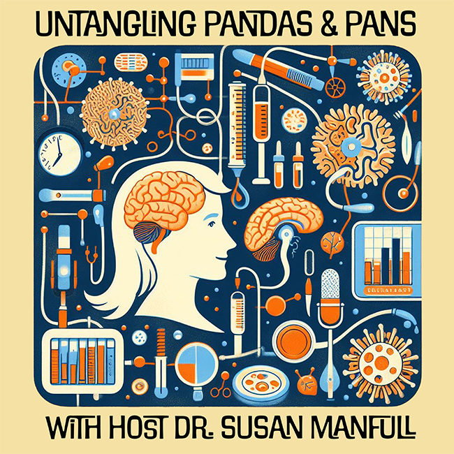 Cover Art for the TAMF podcast "Untangling PANDAS and PANS"