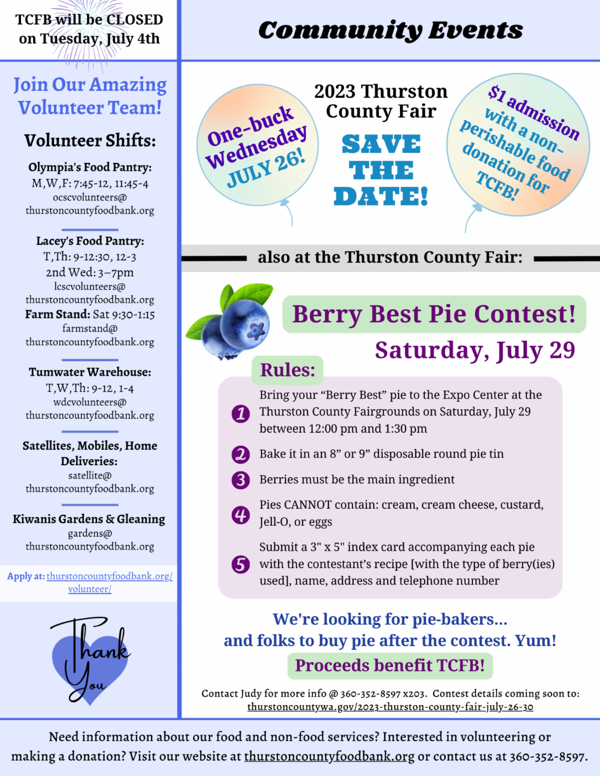 thurston-county-food-bank-newsletter