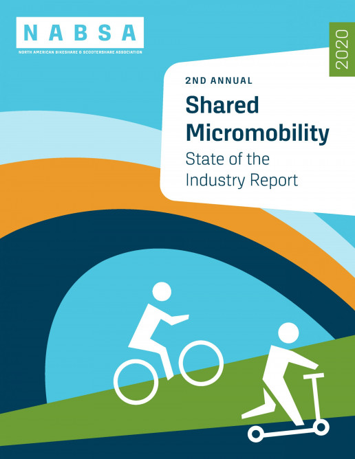 A report cover from NABSA titled 2nd Annual Shared Micromobility State of the Industry Report
