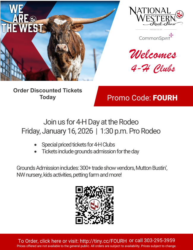 NWSS 4-H Day Discount Code