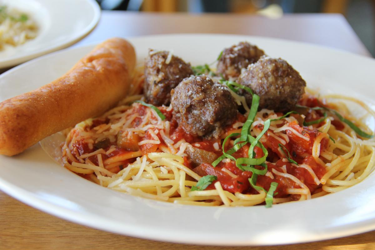 Spaghetti and meatballs