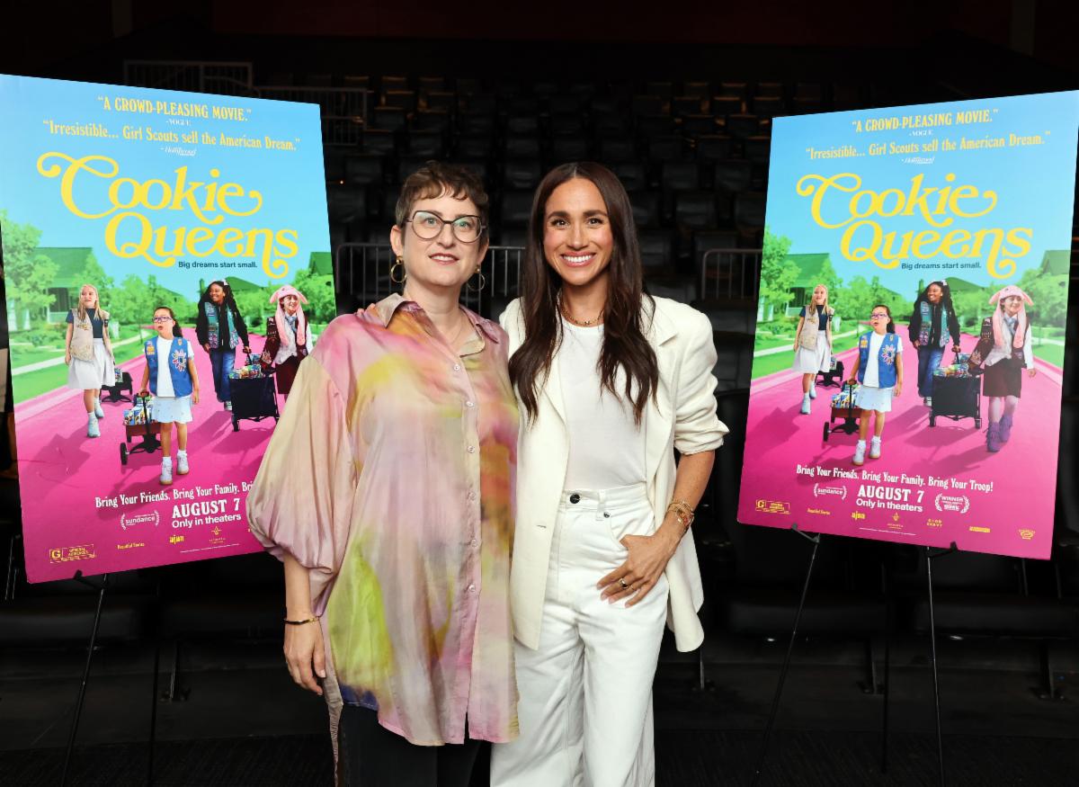 Meghan, Duchess Of Sussex Joins Director Alysa Nahmias And The Girls Scouts At Cookie Queens Screening | Post-event Photo Alert Image