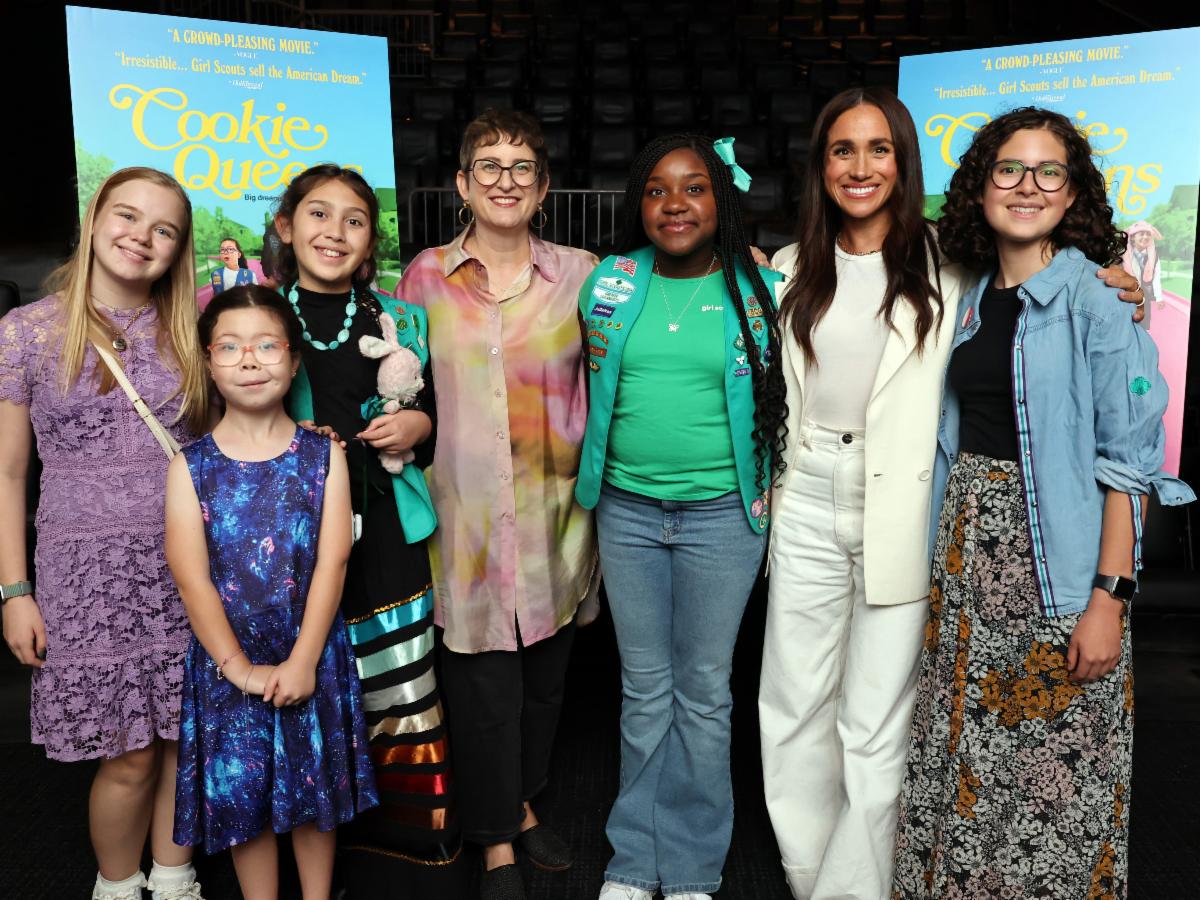 Meghan, Duchess Of Sussex Joins Director Alysa Nahmias And The Girls Scouts At Cookie Queens Screening | Post-event Photo Alert Image
