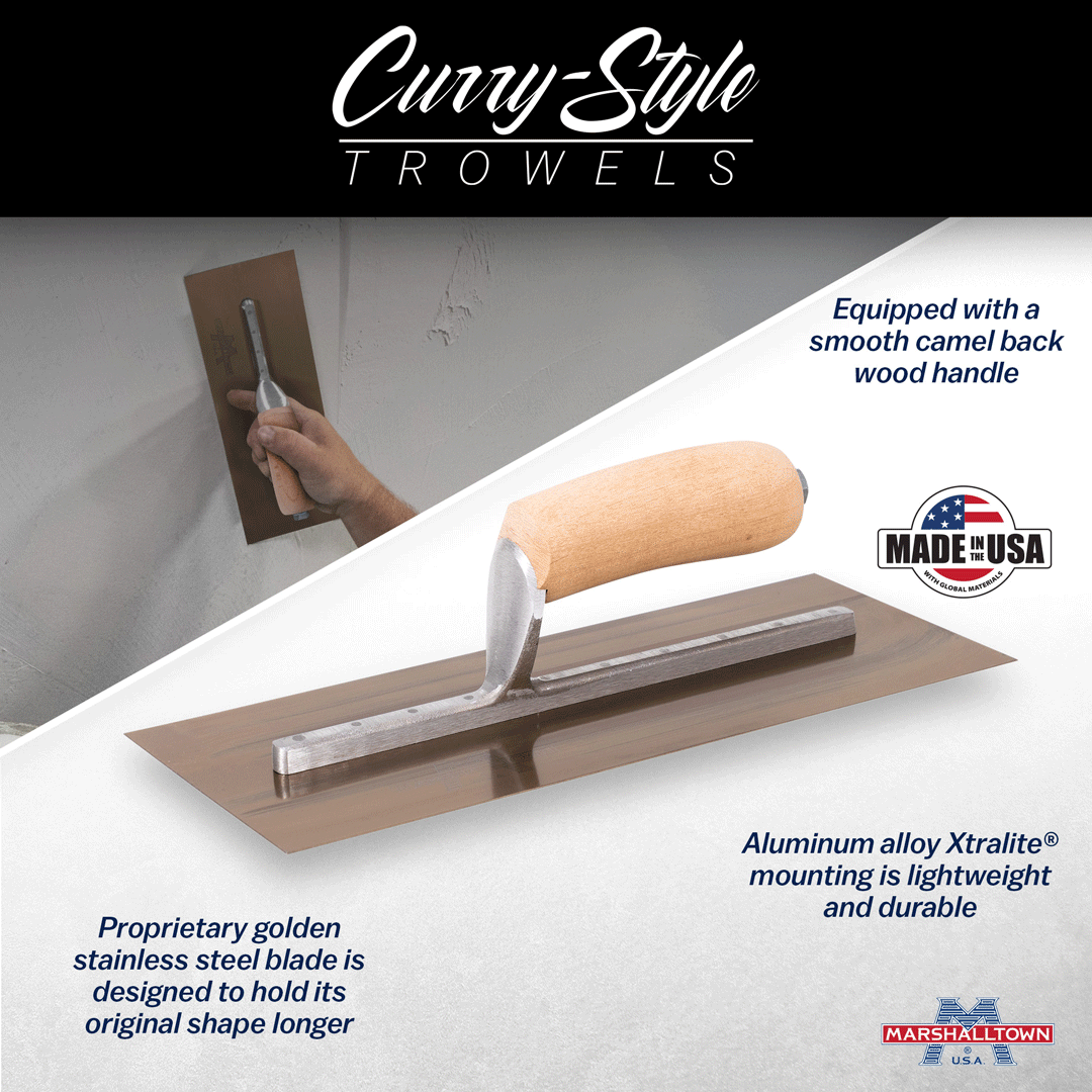 New Product Announcement Curry Style Trowel Marshalltown