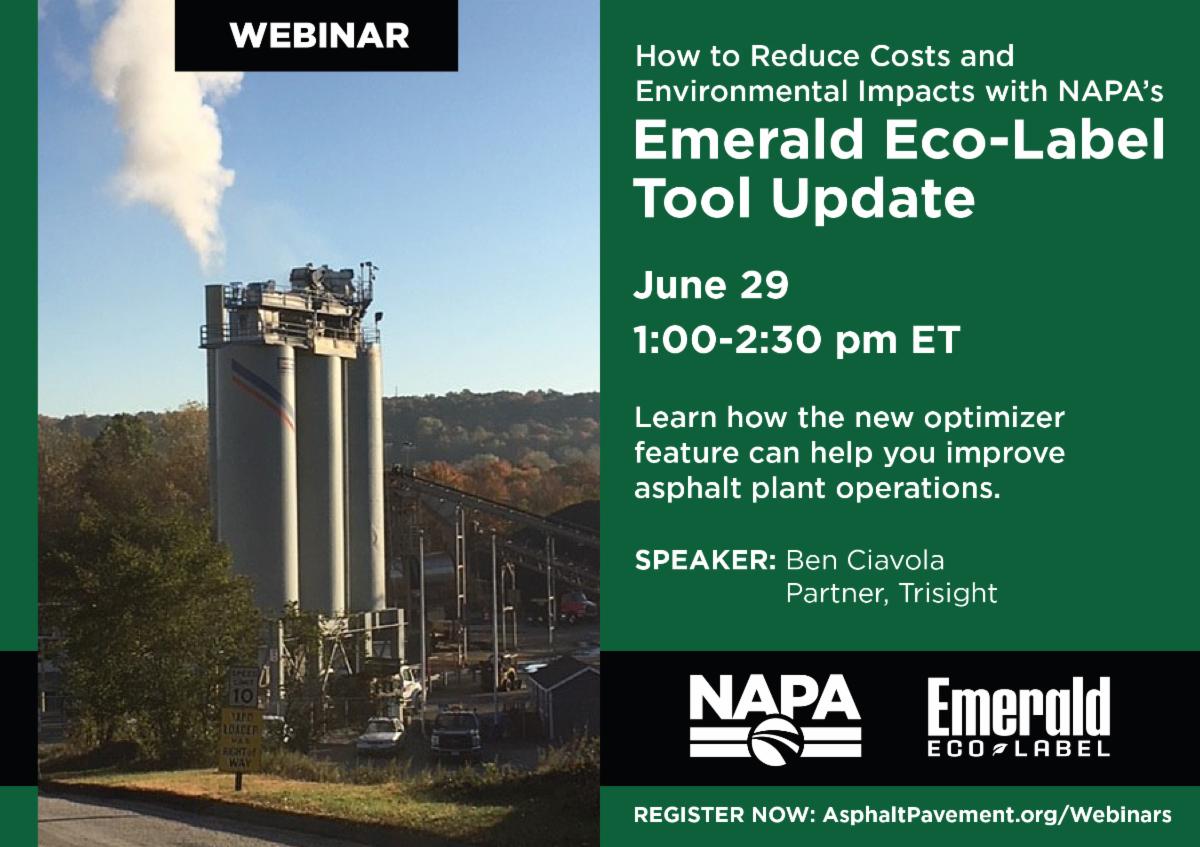Reduce Costs and Environmental Impacts at Asphalt Plants