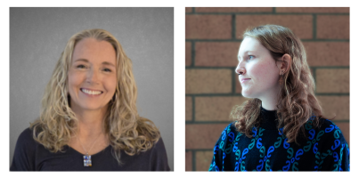 Headshots of Christina and Payton 