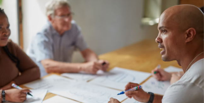 Image of a man talking 