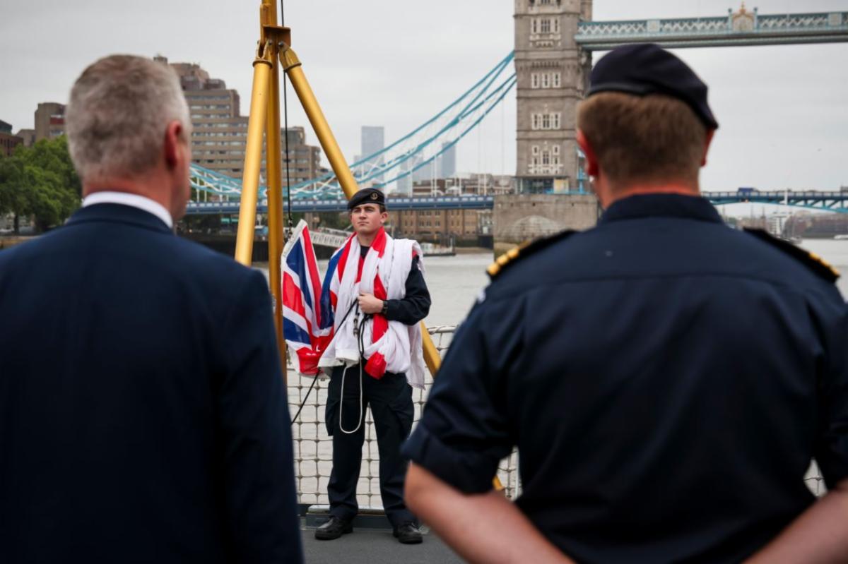 JEF Ambassadors in London onboard HMS Sutherland
