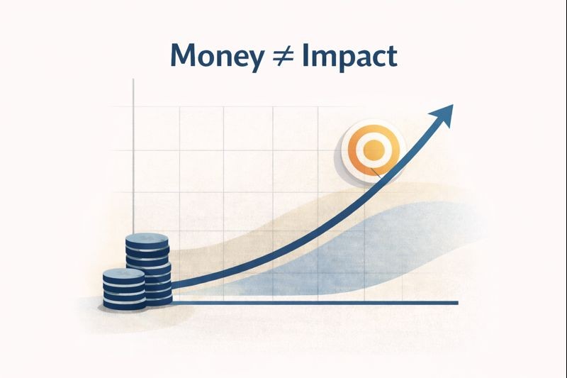 Money does not equal impact