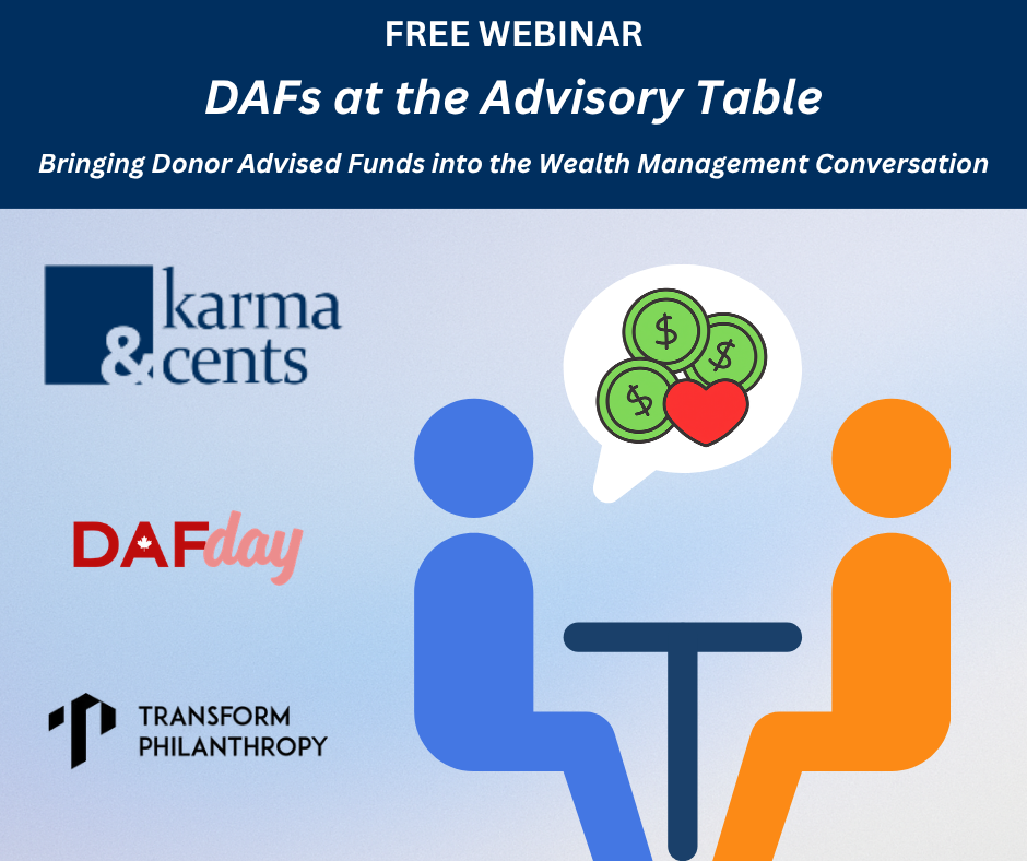 Webinar graphic for DAF Advisors