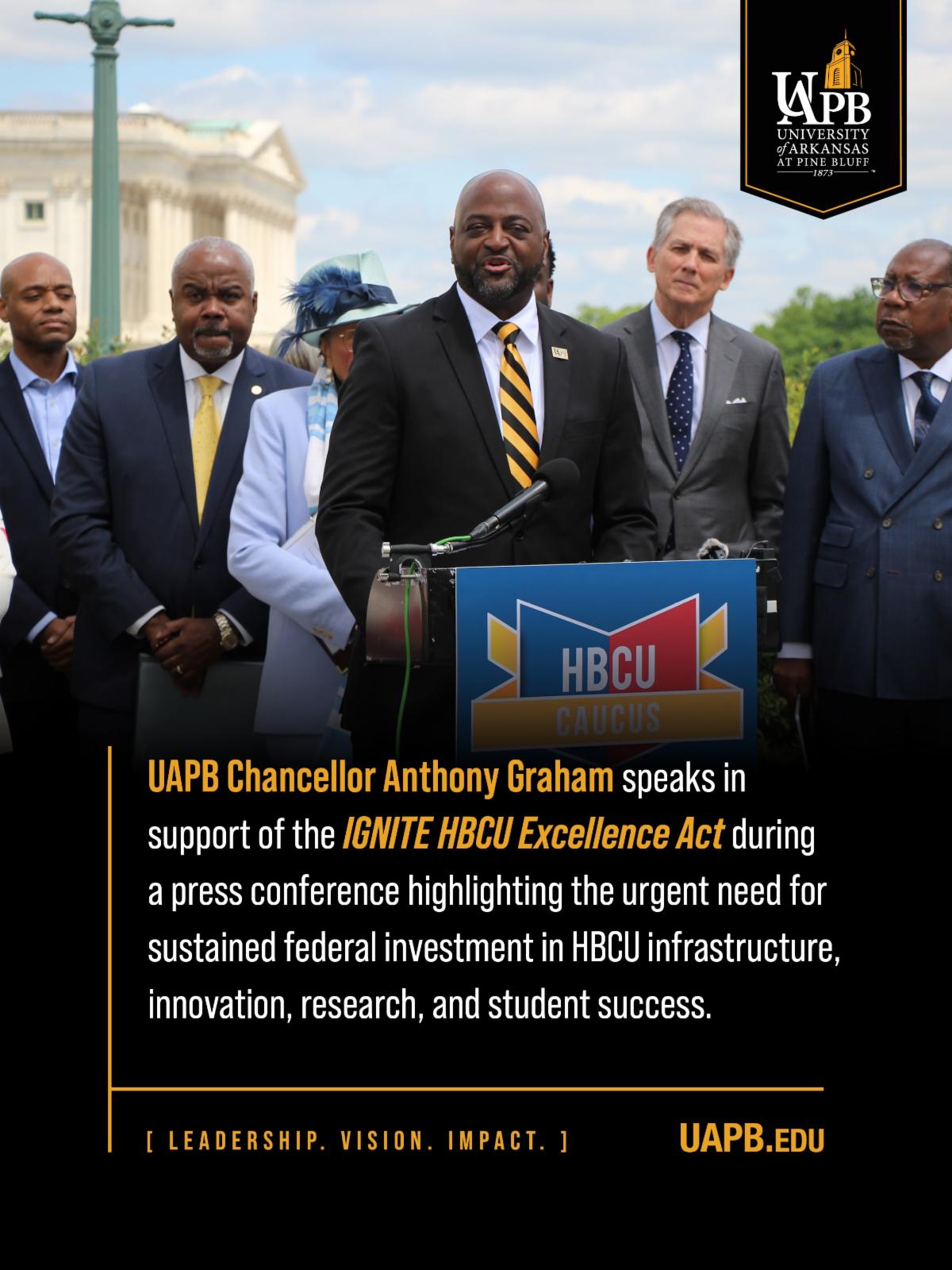 Chancellor Anthony Graham Supports IGNITE HBCU Excellence Act