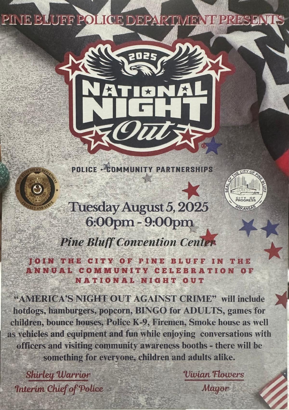 Pine Bluff Police Department National Night Out 2025