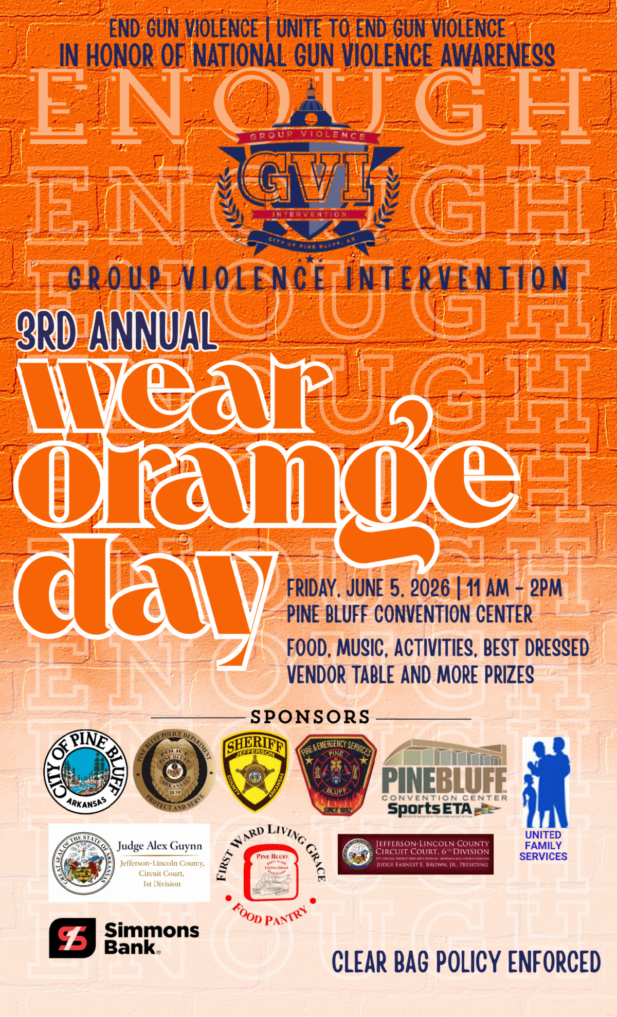 Third Annual Wear Orange Day