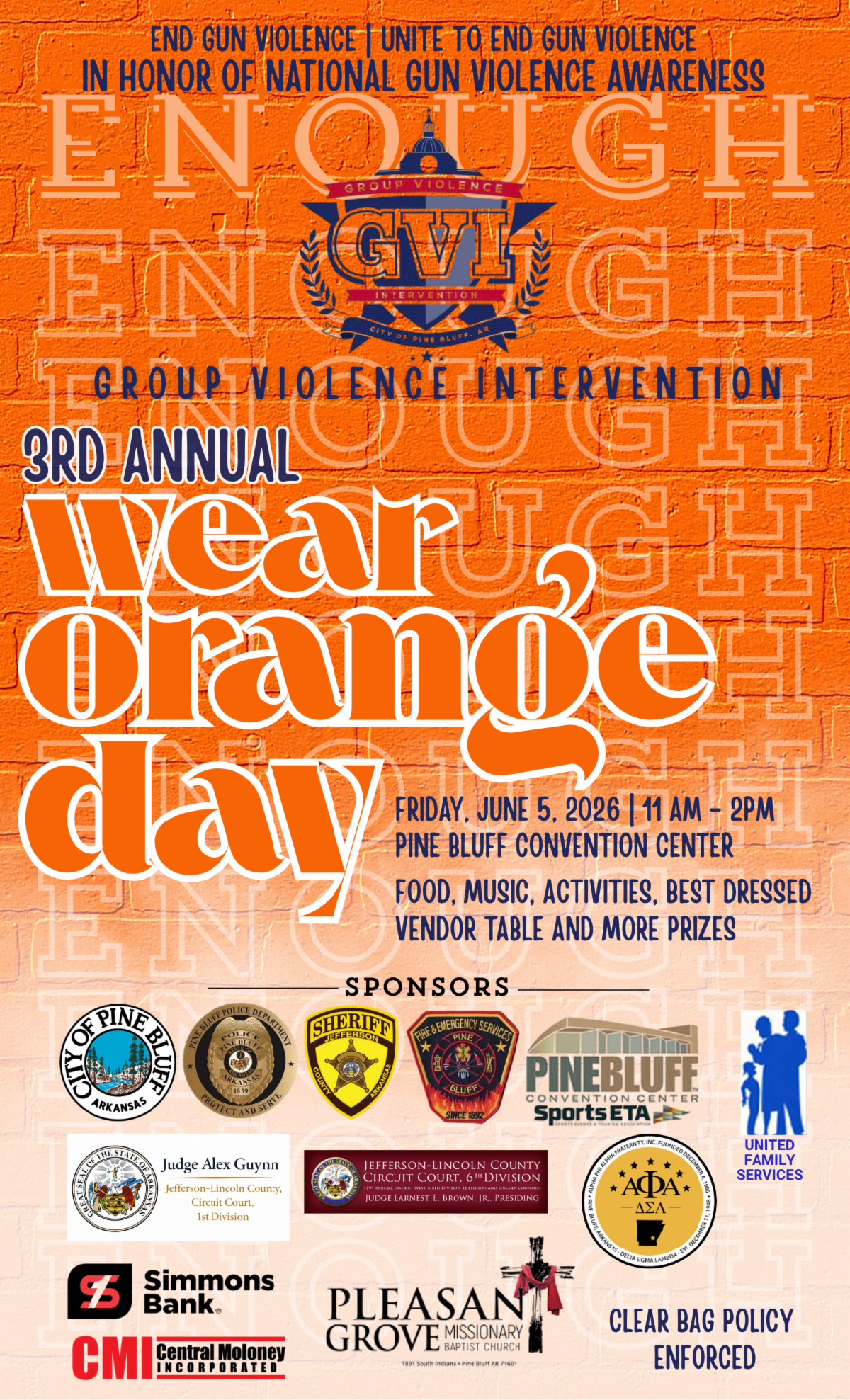 Third Annual Wear Orange Day Updated 5.14.2026