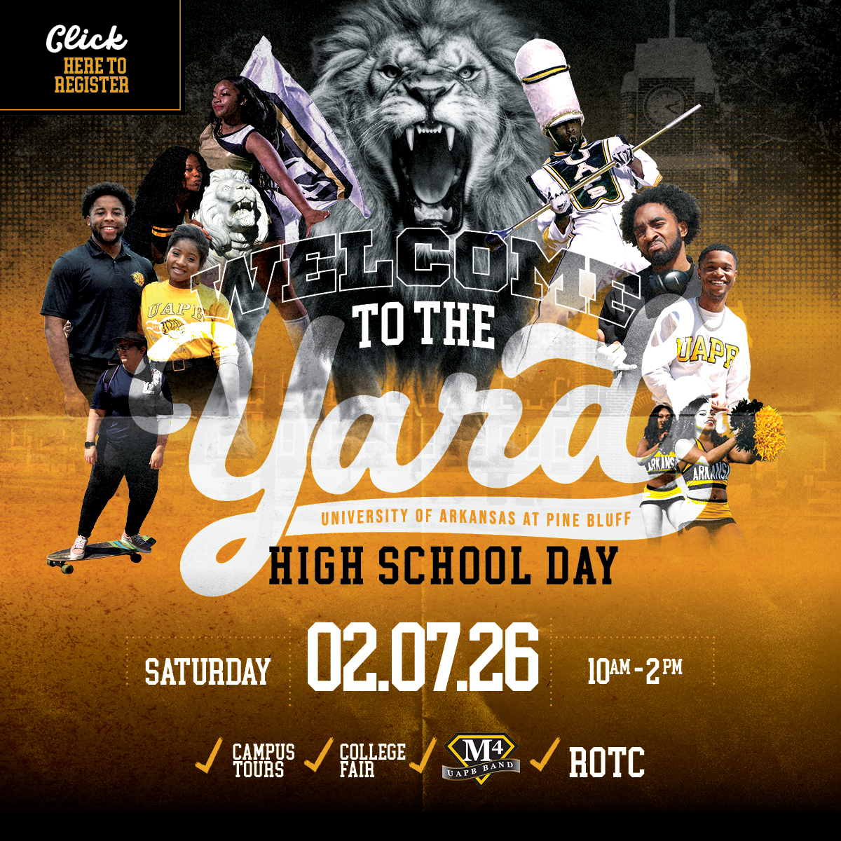 UAPB 2026 High School Day Welcome to the Yard