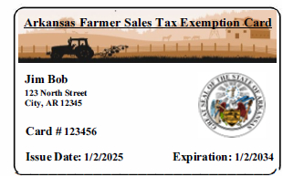 AR-farmer-sales-tax-exemp-card