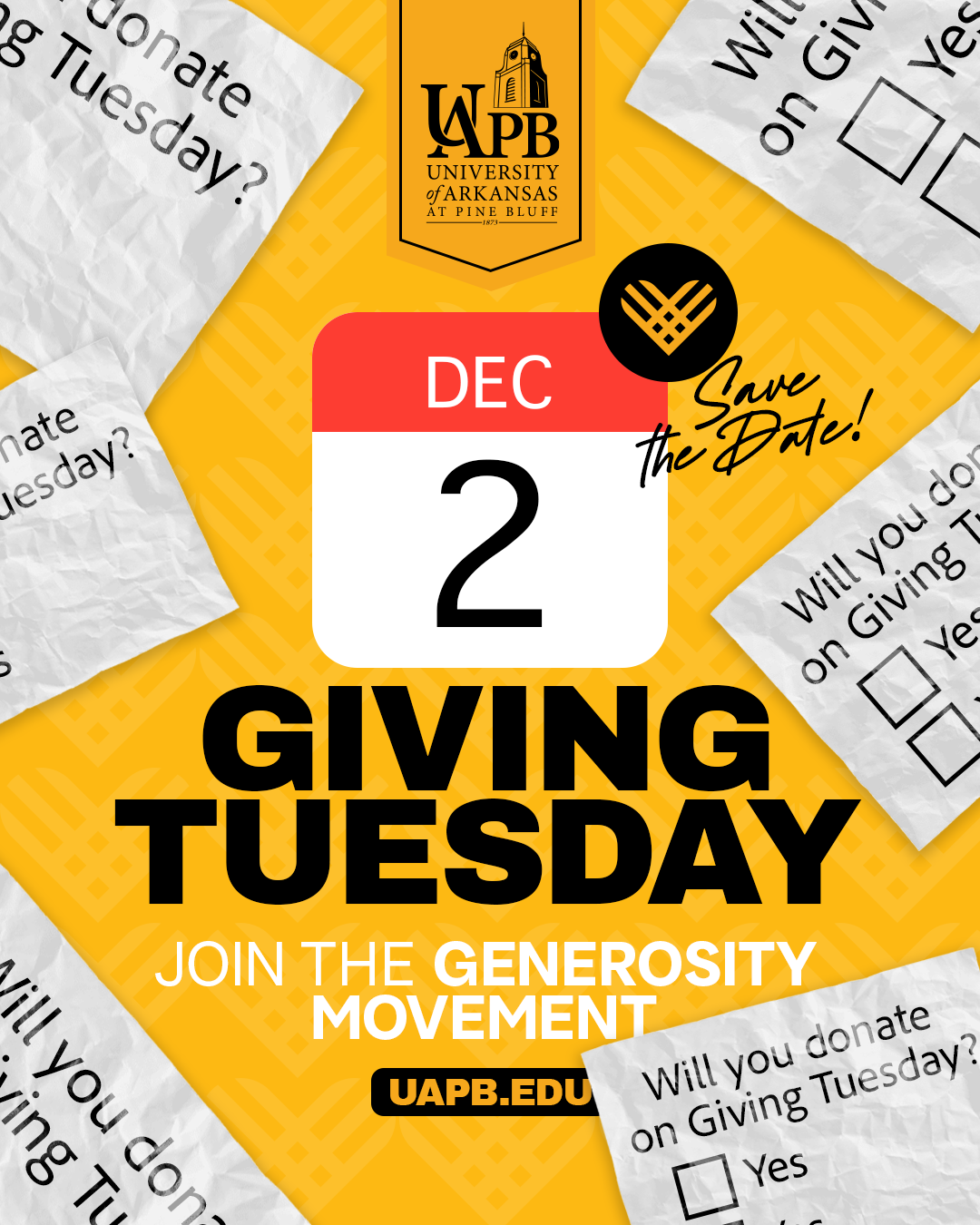 UAPB Giving Tuesday is December 2