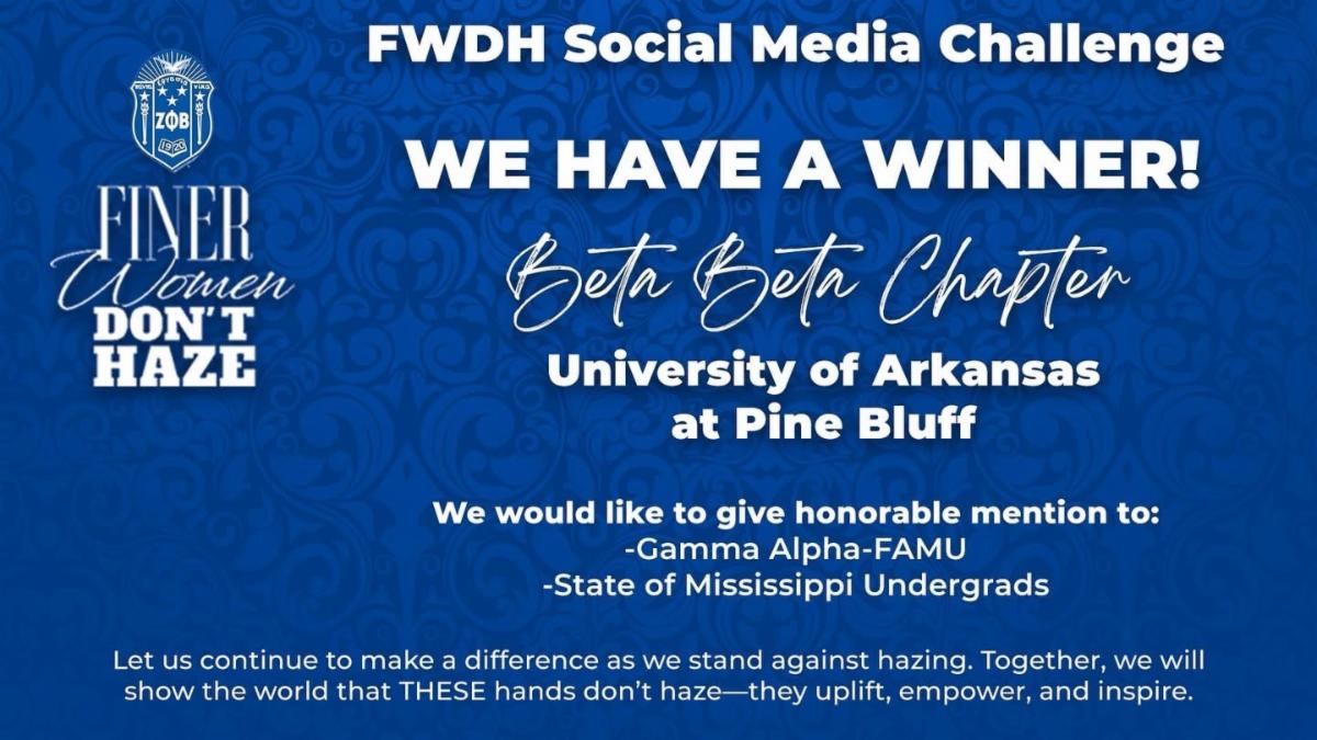 UAPB Beta Beta Chapter Winners